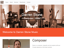 Tablet Screenshot of darrenstonemusic.com